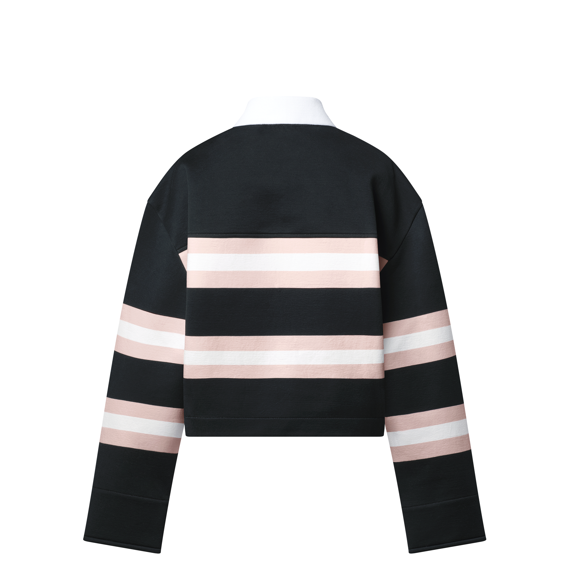 LOUIS VUITTON ピンク ストライプ ポロシャツ M Monogram Striped Short-Sleeved Shirt - Men - Ready-to-Wear